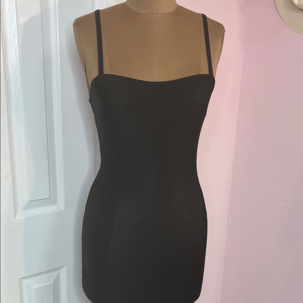 Assets by Spanx Black Slip Dress Size Medium - Picture 3 of 7